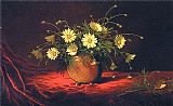 Martin Johnson Heade Yellow Daisies in a Bowl painting